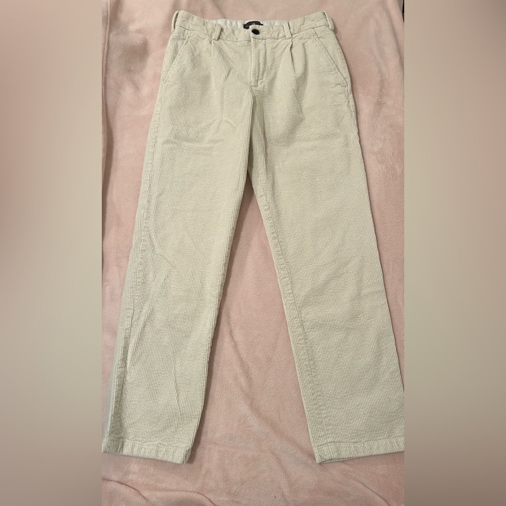 H&M Size Small Corduroy White Pants